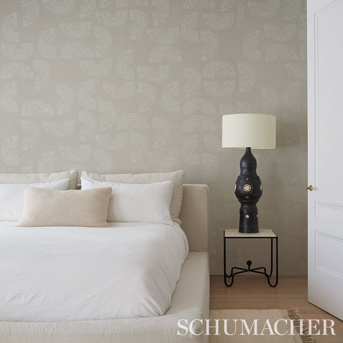 Schumacher Quansoo Ivory On Neutral Wallpaper 5012401