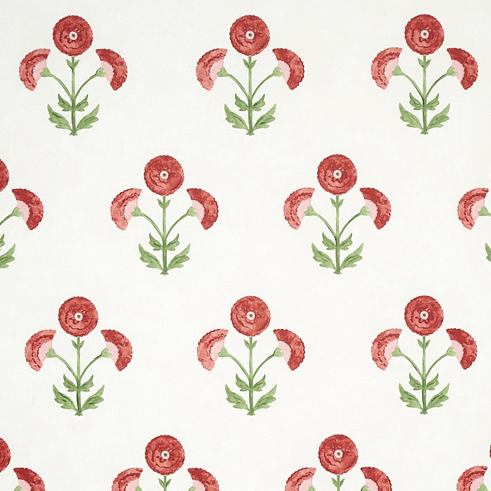 Schumacher Saranda Flower Cardinal Wallpaper 5012410