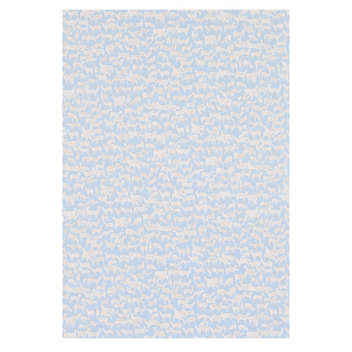 Schumacher Fauna Slate Blue Wallpaper 5012490