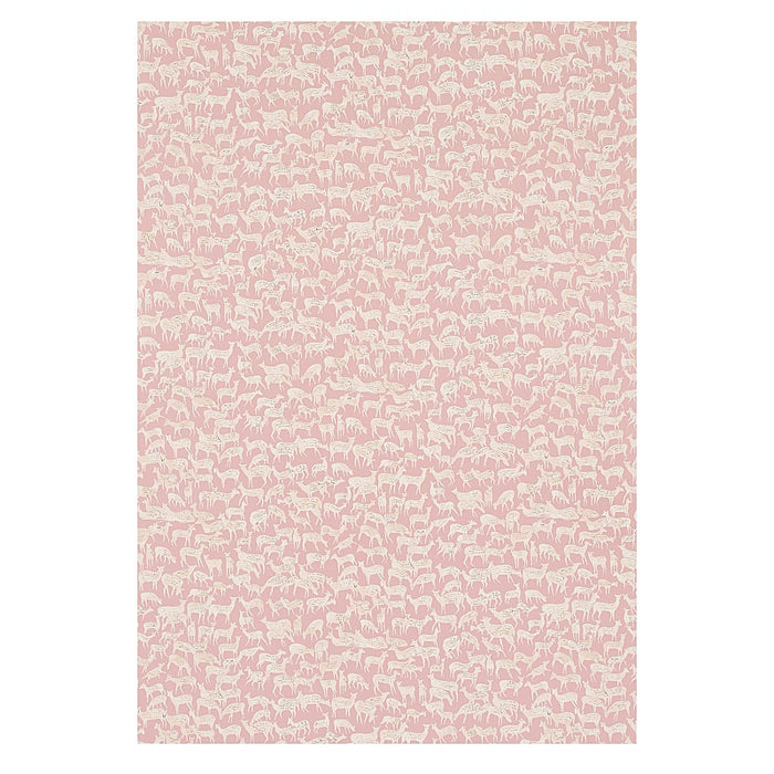 Schumacher Fauna Dusty Pink Wallpaper 5012491