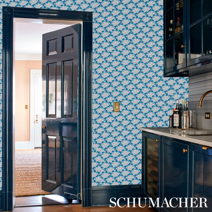 Schumacher Gotham Swing Royal Wallpaper 5012532