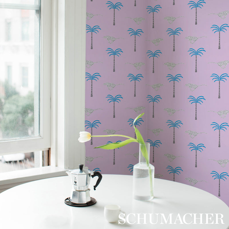 Schumacher A Wild Desert Dream Orchid Wallpaper 5012541