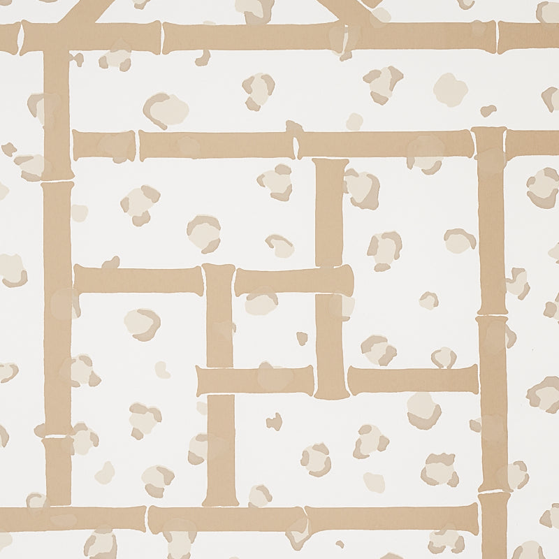 Schumacher Fancy Beast Sand Wallpaper 5012563