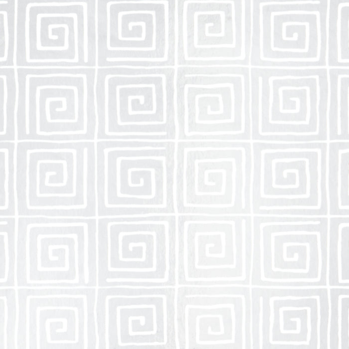 Schumacher Trousdale Metallic Platinum Blanc Wallpaper 5012590