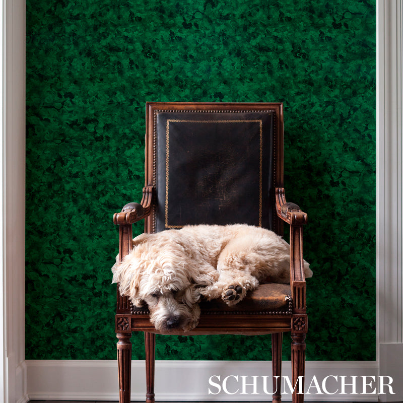 Schumacher Xanadu Malachite Wallpaper 5012600