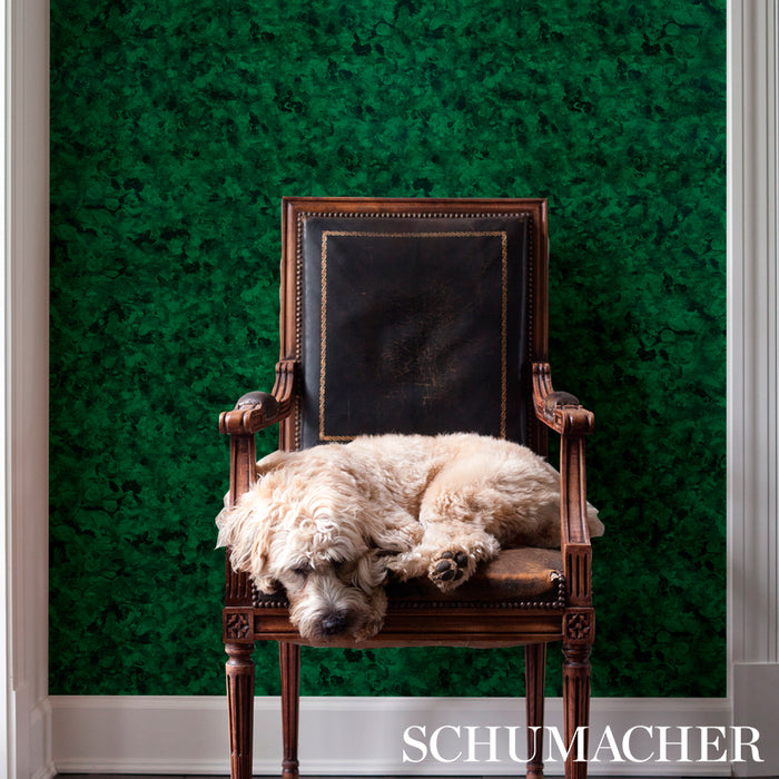 Schumacher Xanadu Malachite Wallpaper 5012600