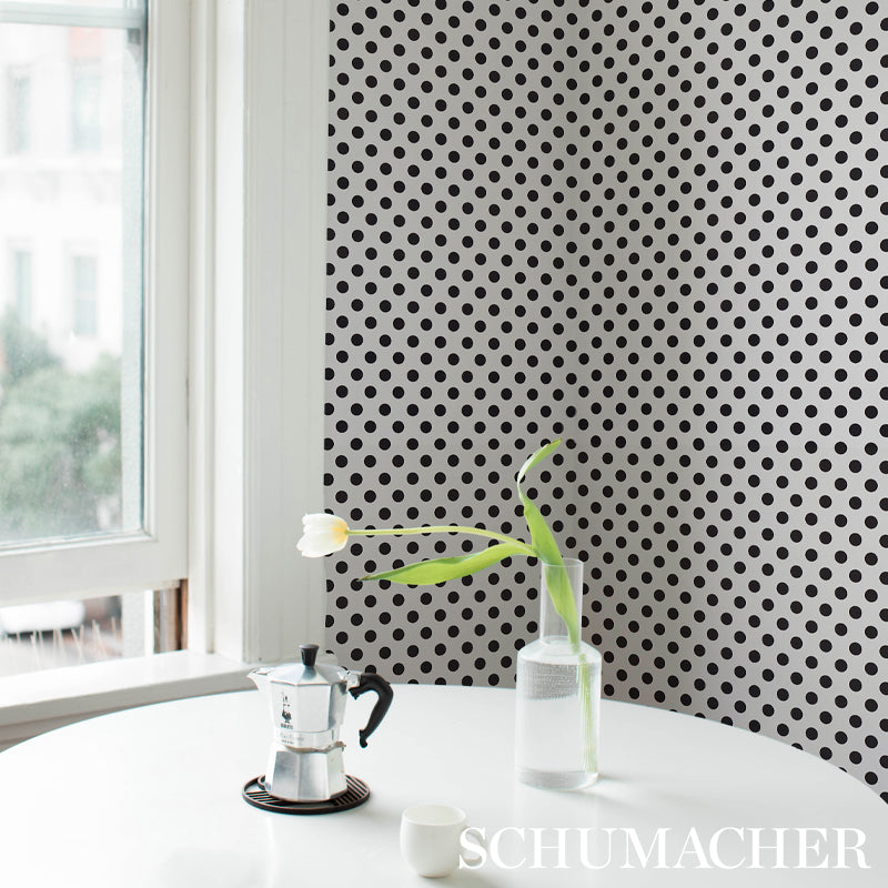 Schumacher Lady Black & White Wallpaper 5012610