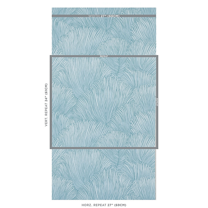 Schumacher Fondale Aqua Wallpaper 5012651