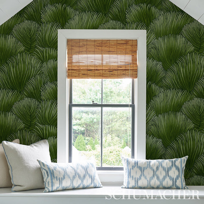 Schumacher Fondale Green Wallpaper 5012652