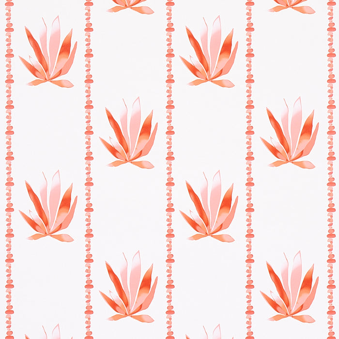 Schumacher Agave Stripe Grapefruit Wallpaper 5012682