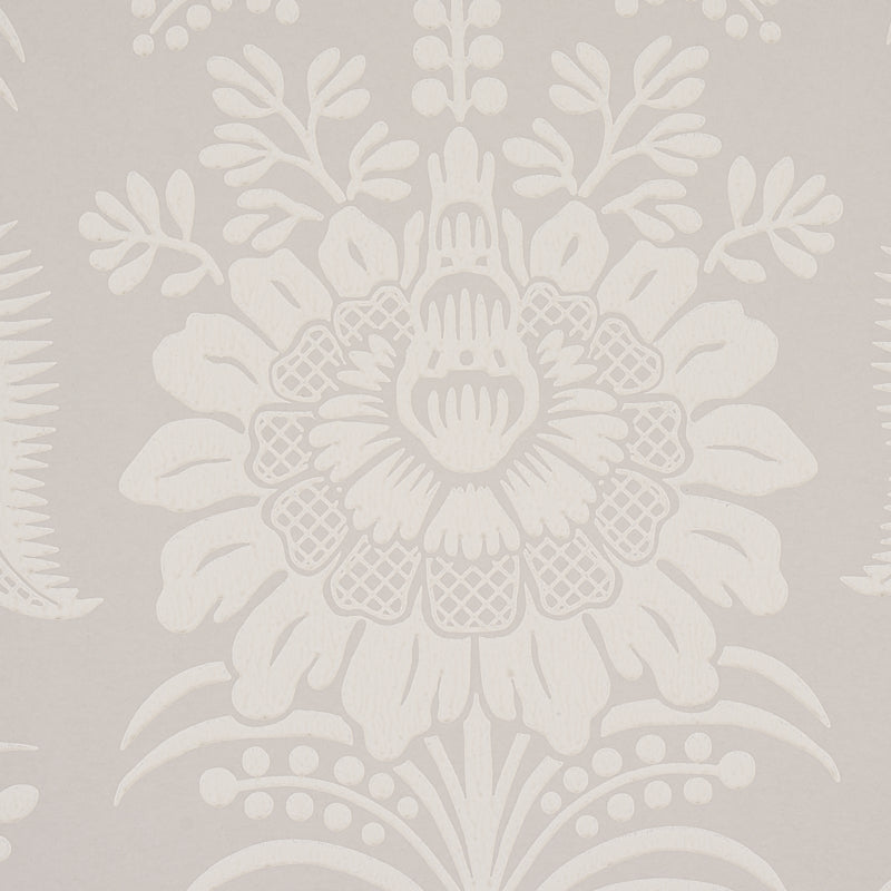 Schumacher Greta Grey Wallpaper 5012721