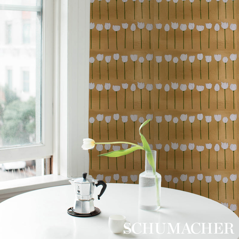 Schumacher Edie Metallic Glam Gold Wallpaper 5012740