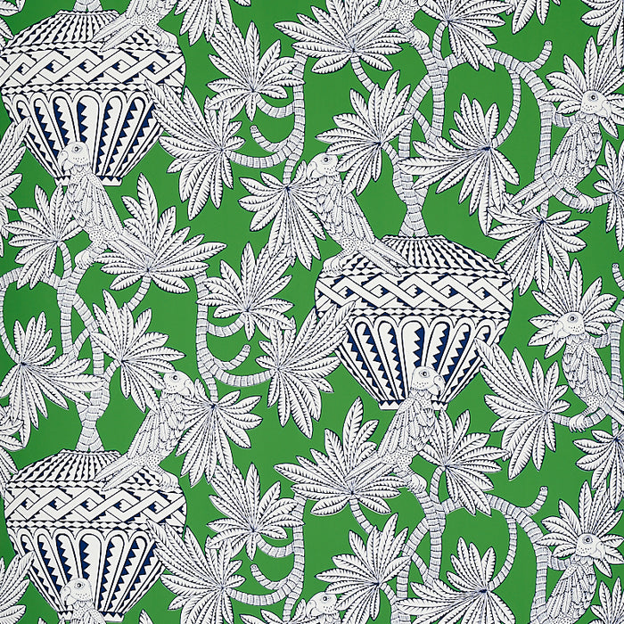 Schumacher Santarem Green Wallpaper 5012821