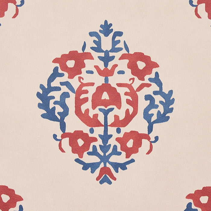 Schumacher Constantine Red & Blue Wallpaper 5012882