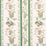 Schumacher Elena Paisley Stripe Green Wallpaper 5012890