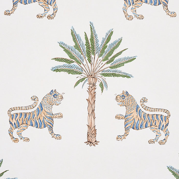 Schumacher Tiger Palm Delft Wallpaper 5012921