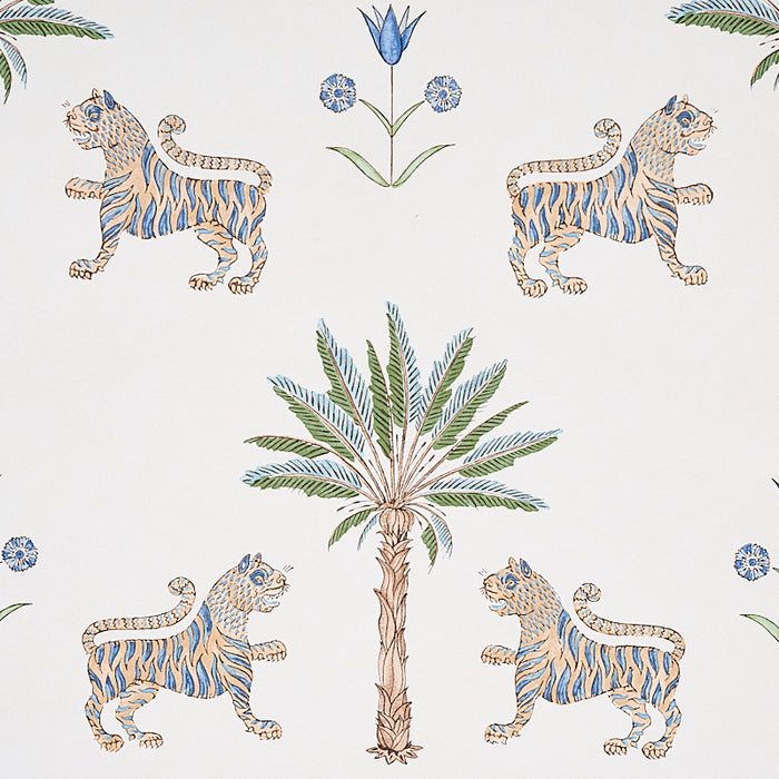 Schumacher Tiger Palm Delft Wallpaper 5012921