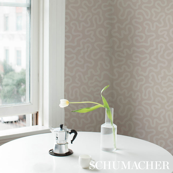 Schumacher Riley Natural Wallpaper 5012932