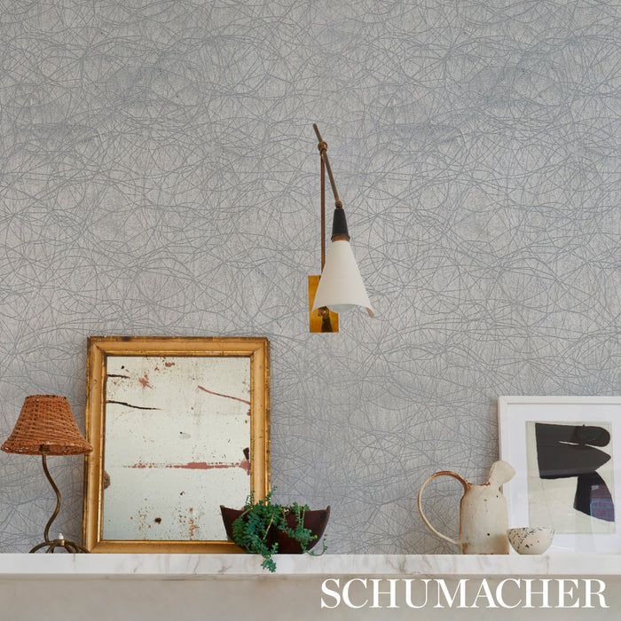 Schumacher Kumo White Wallpaper 5012990