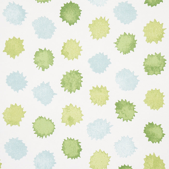 Schumacher Mini Bursts Green & Blue Wallpaper 5013102