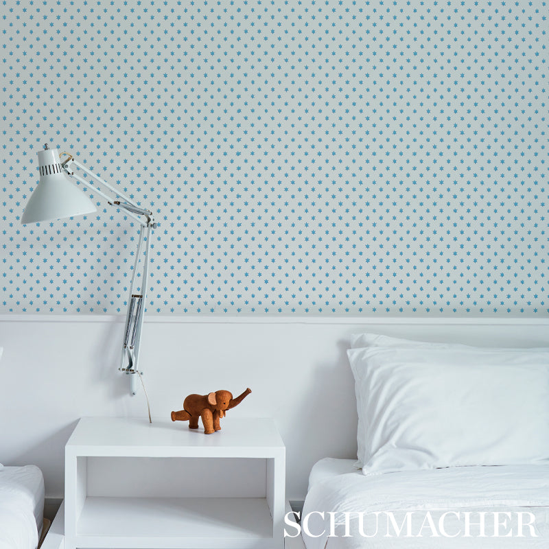 Schumacher Astral Blue Wallpaper 5013141