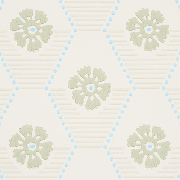 Schumacher Hive Bloom Sage Wallpaper 5013160