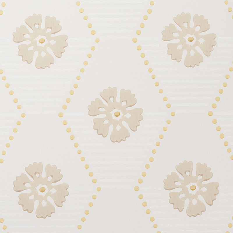 Schumacher Hive Bloom Sand Wallpaper 5013162