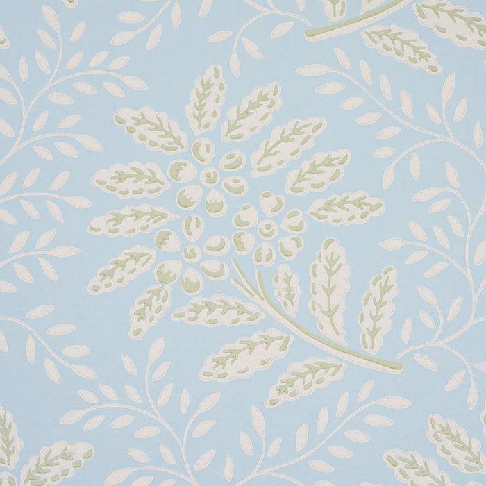 Schumacher Secret Garden Light Blue Wallpaper 5013171