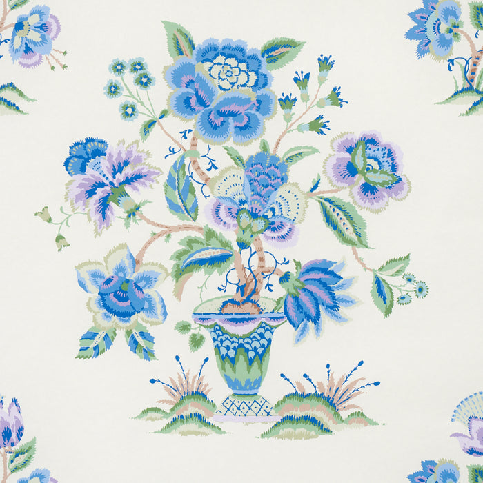 Schumacher Ashford Cornflower & Lilac Wallpaper 5013181