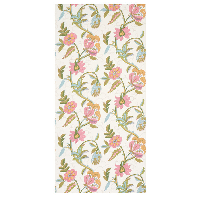 Schumacher Indali Pink & Leaf Wallpaper 5013241