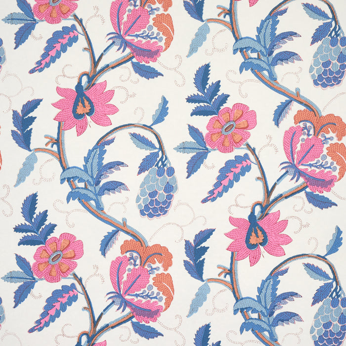 Schumacher Indali Rose & Indigo Wallpaper 5013242