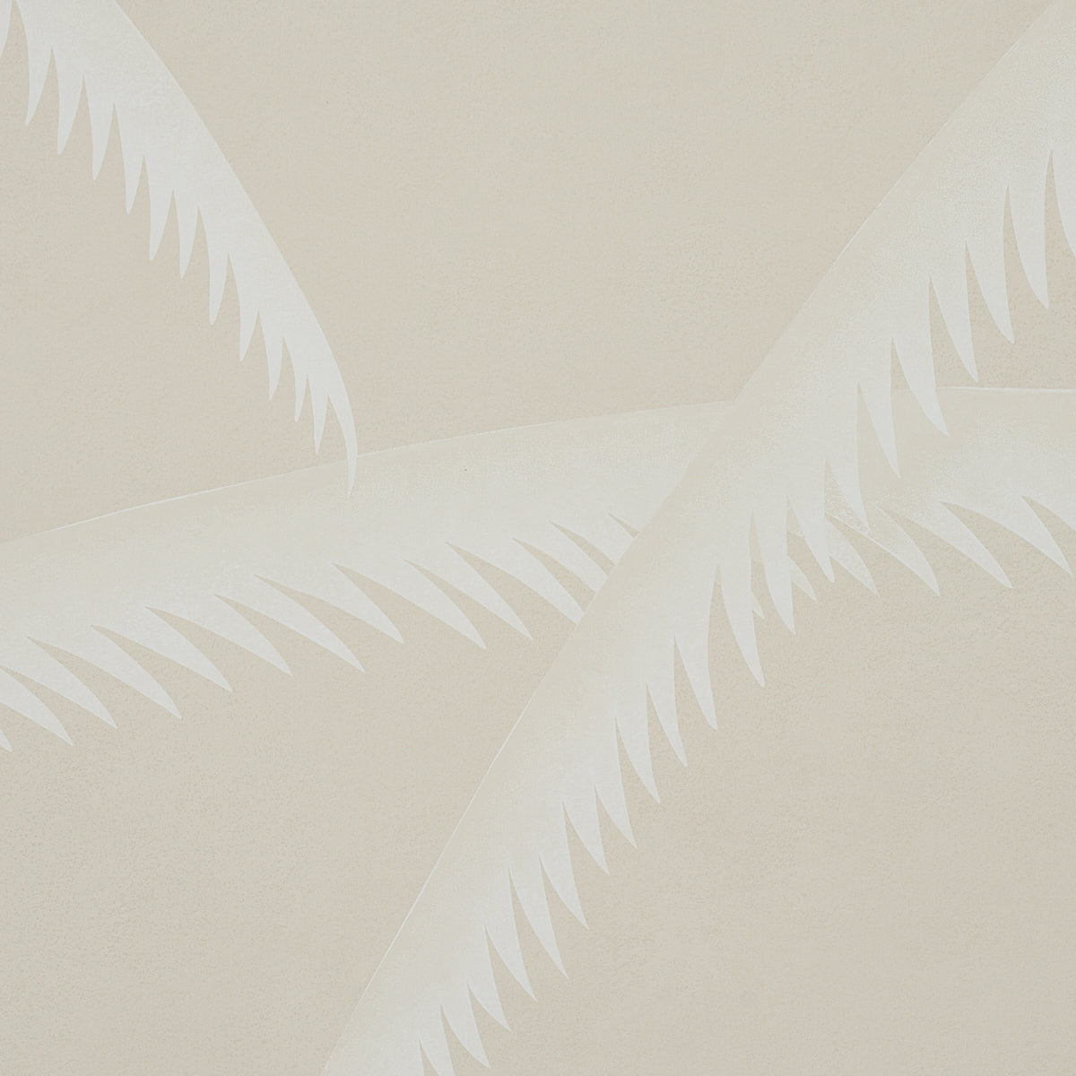 Schumacher Deco Palms Ivory On Natural Wallpaper 5013303