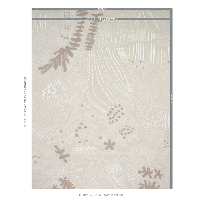 Schumacher Haven Light Neutral Wallpaper 5013560