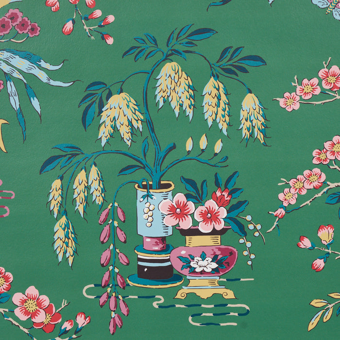 Schumacher Ming Vase Jade Wallpaper 5013582