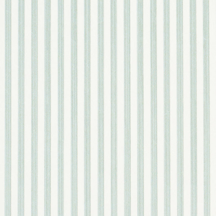 Schumacher Edwin Stripe Narrow Eucalyptus Wallpaper 5013602