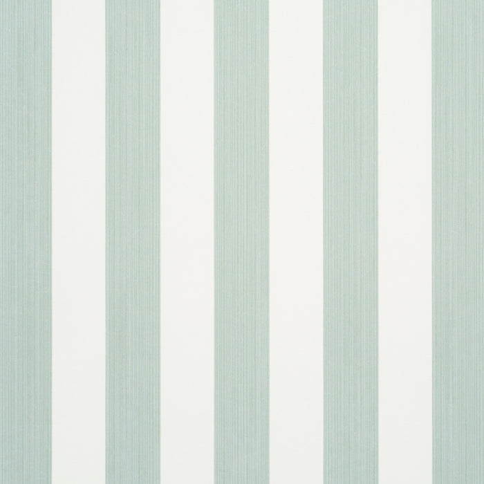 Schumacher Edwin Stripe Medium Eucalyptus Wallpaper 5013613