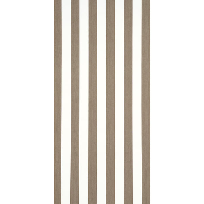 Schumacher Edwin Stripe Wide Mocha Wallpaper 5013621