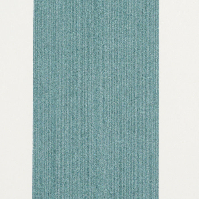 Schumacher Edwin Stripe Wide Teal Wallpaper 5013623