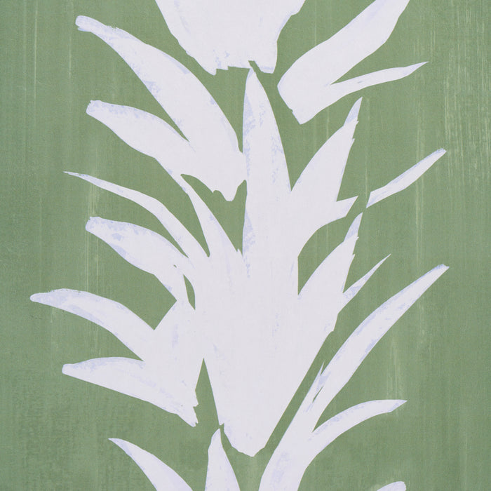 Schumacher White Lotus Soft Green Wallpaper 5013660