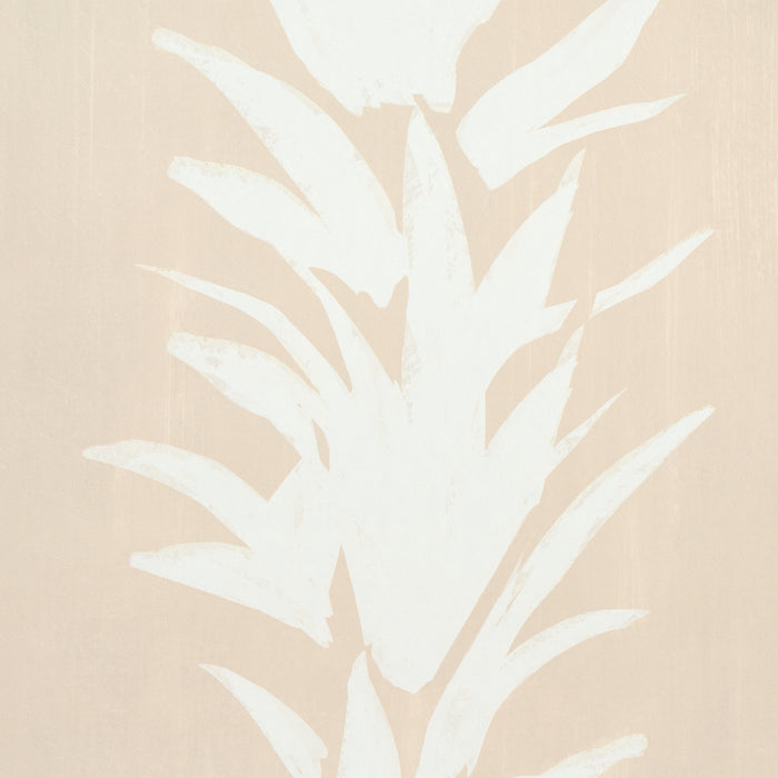 Schumacher White Lotus Sand Wallpaper 5013663