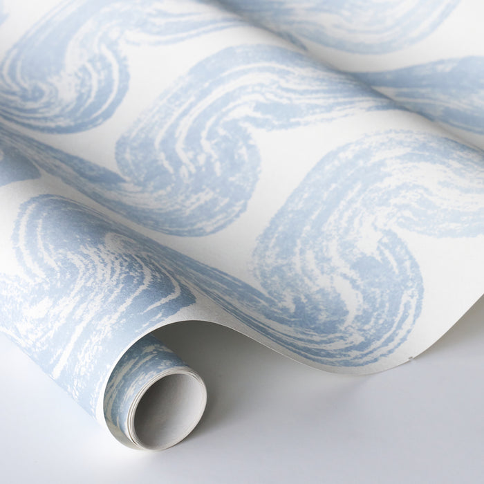 Schumacher 1975 Soft Blue Wallpaper 5013671