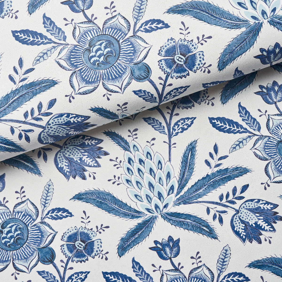 Schumacher Lafayette Botanical Cornflower Wallpaper 5013750