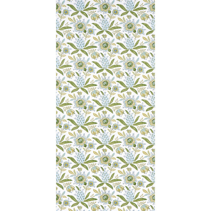 Schumacher Lafayette Botanical Moss Wallpaper Sample 5013751