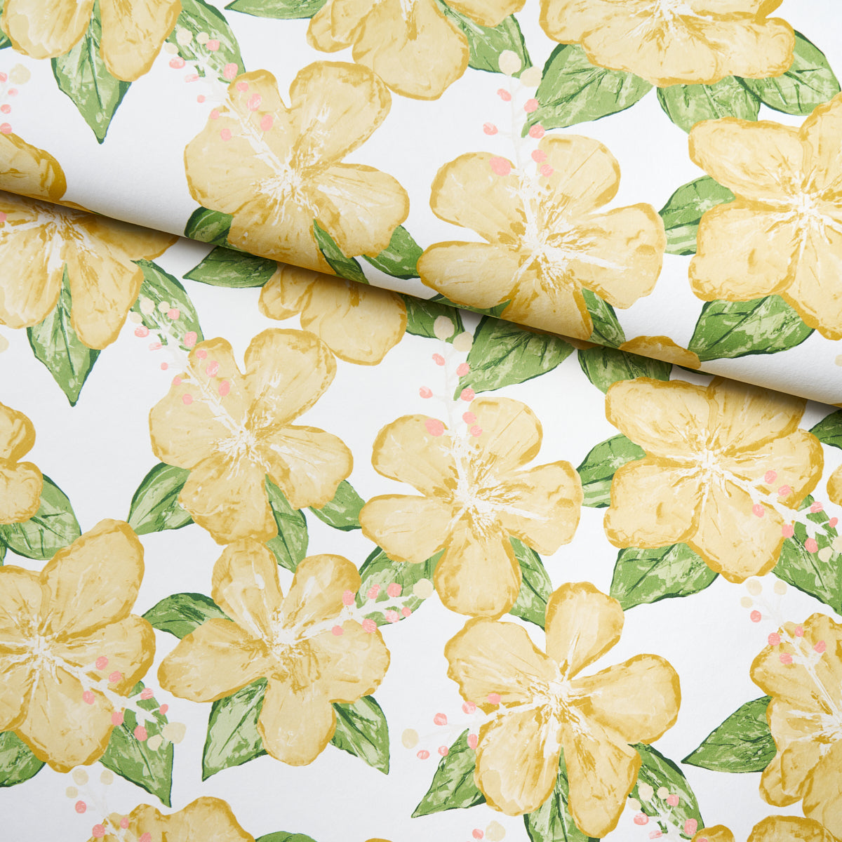 Schumacher Fabienne Yellow Wallpaper 5013812