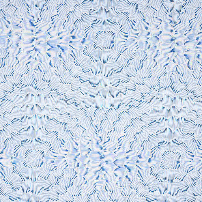 Schumacher Feather Bloom Blue Wallpaper Sample 5013820