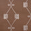 Schumacher Nicolette Silver On Brown Wallpaper 5013832