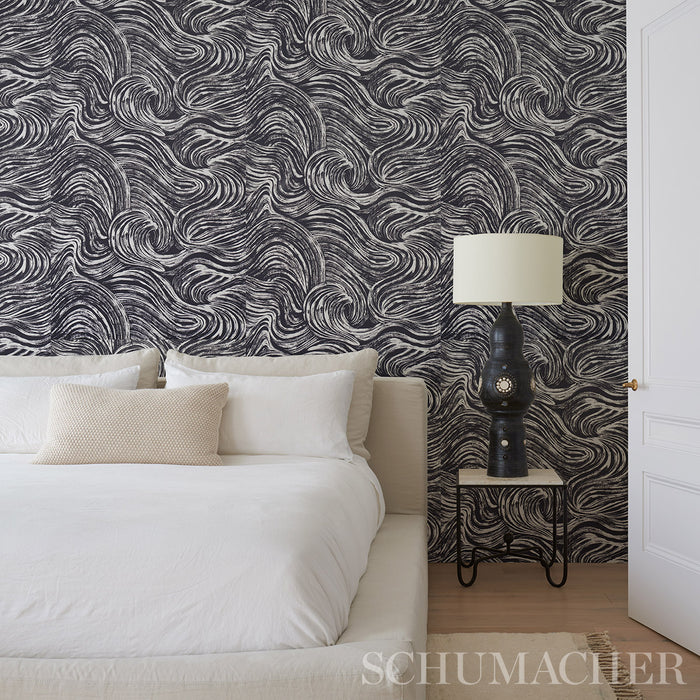 Schumacher Shio Carbon Wallpaper 5013853