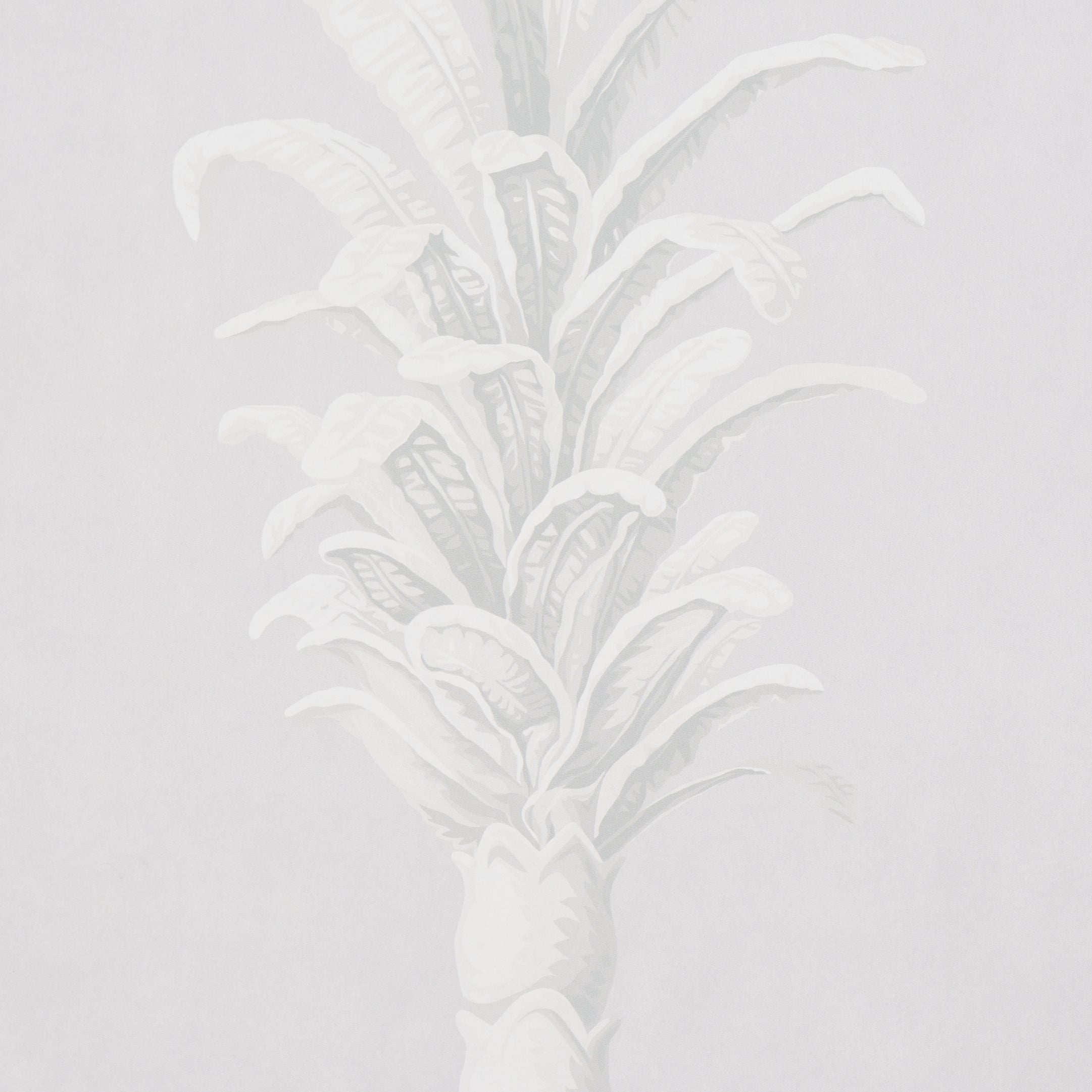 Schumacher Villa Palm Panel Grey Wallpaper 5013882