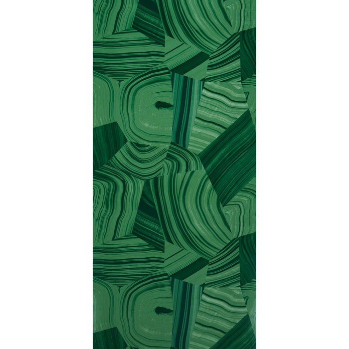 Schumacher Agate Slice Malachite Green Wallpaper 5013891