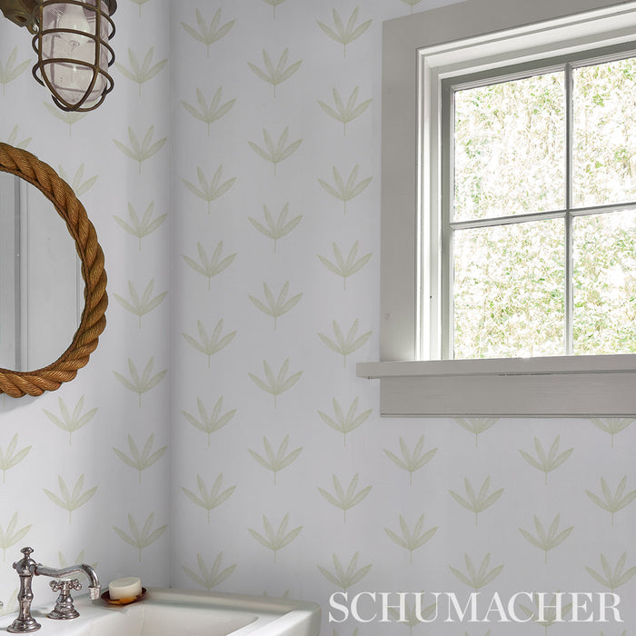 Schumacher Rue Green Wallpaper 5013921